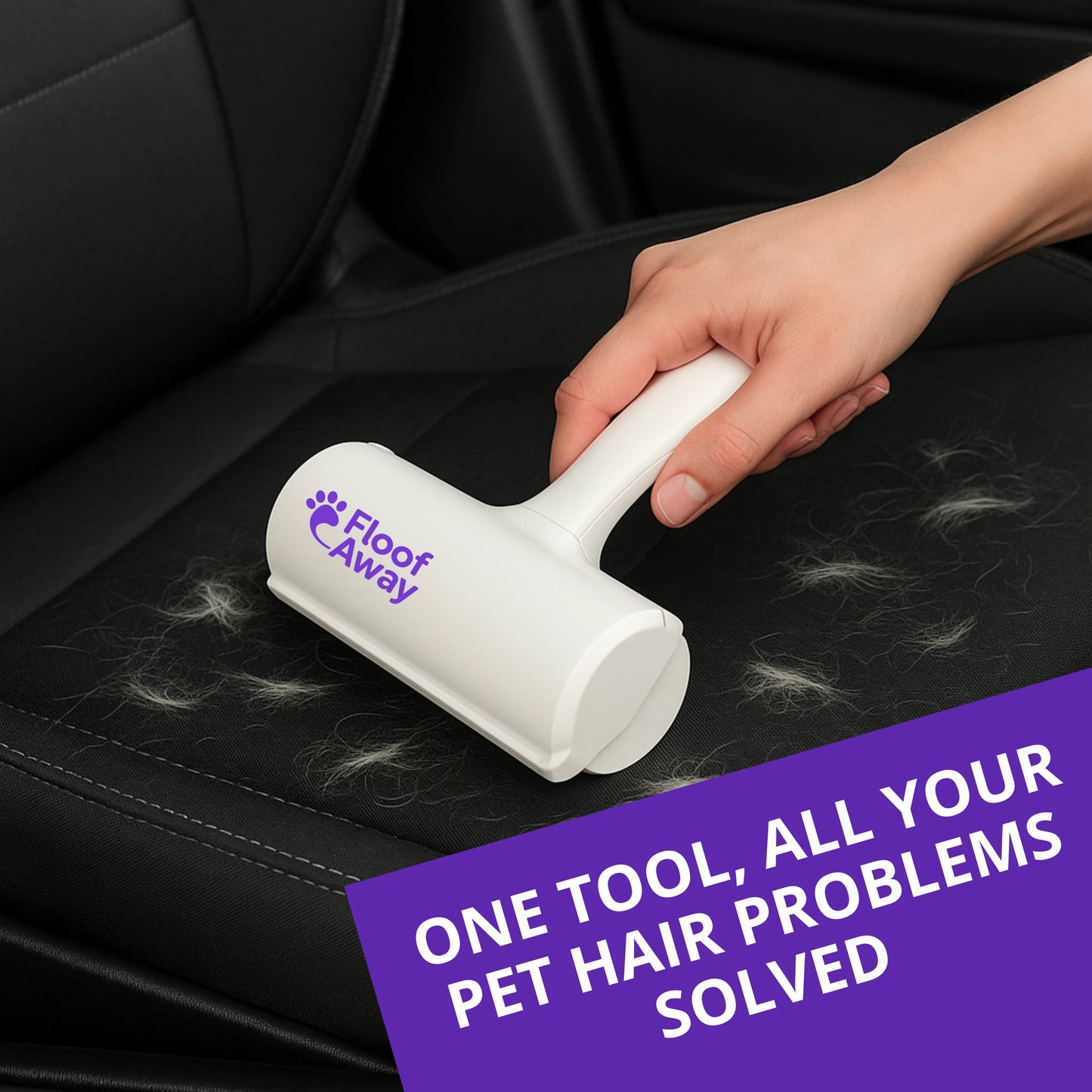 Floof Away - 2-Way Reusable Pet Hair Remover